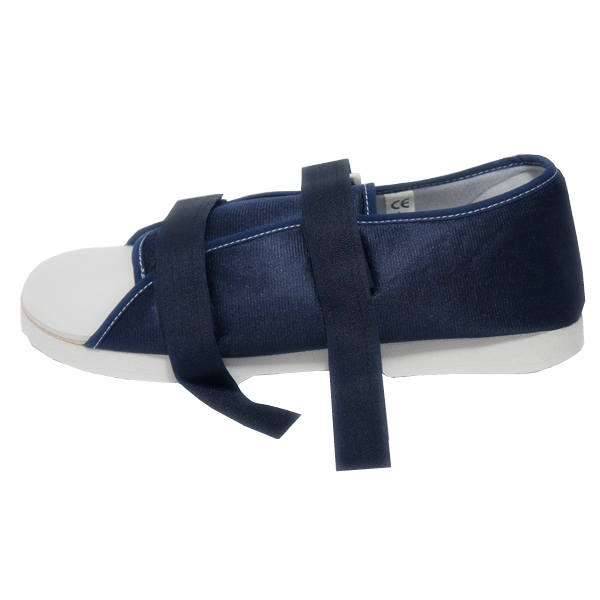 Zapato médico-quirúrgico del dril de algodón azul profundo, zapato operatorio post médico